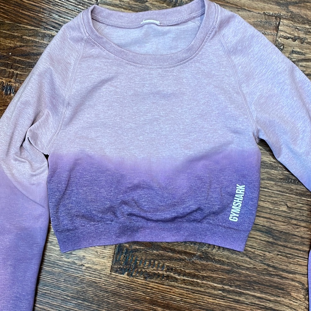 Purple ombré gymshark workout top